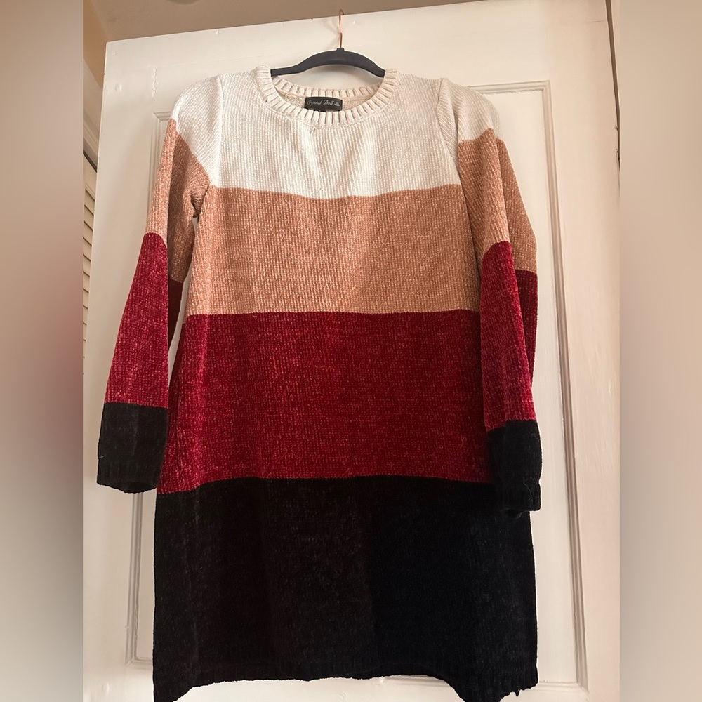 Striped sweater dress